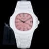 z5569288249019 4afd413ec0454e7cf0c5a31bc783267a [AET modificado] Patek Philippe Nautilus 5711 Cerâmica com mostrador rosa 1:1 Best Edition