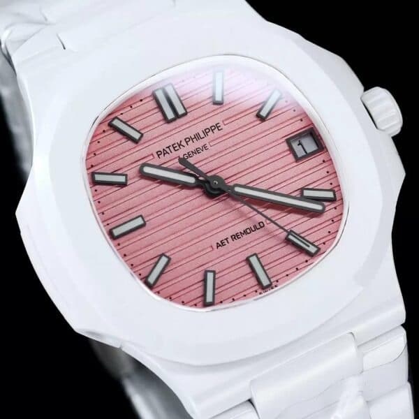 z5569288842064 4e4bfbba9c12dabac34868aacb5bdcd6 [AET modified] Patek Philippe Nautilus 5711 Keramik Rosa Zifferblatt 1:1 Best Edition