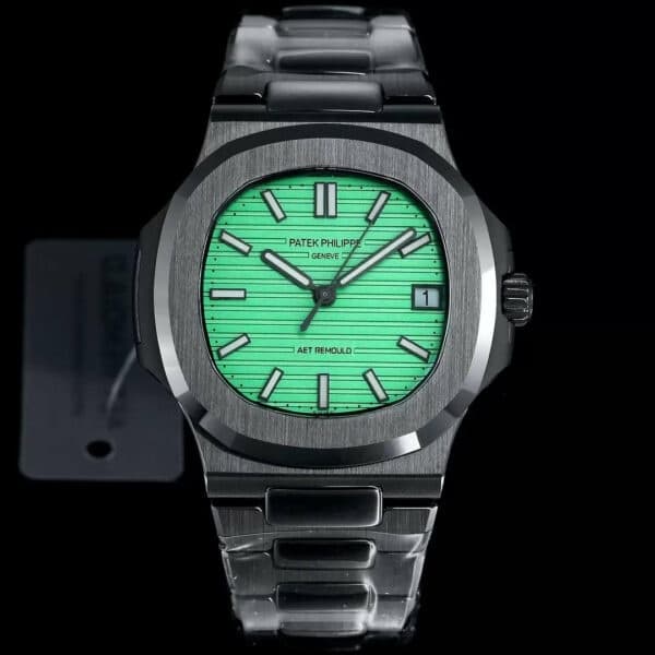 z5569297608820 78df090bf8de17173badb8d324bd5629 [AET modificado] Patek Philippe Nautilus 5711 Cerâmica Preto Verde Mostrador 1:1 Melhor Edição