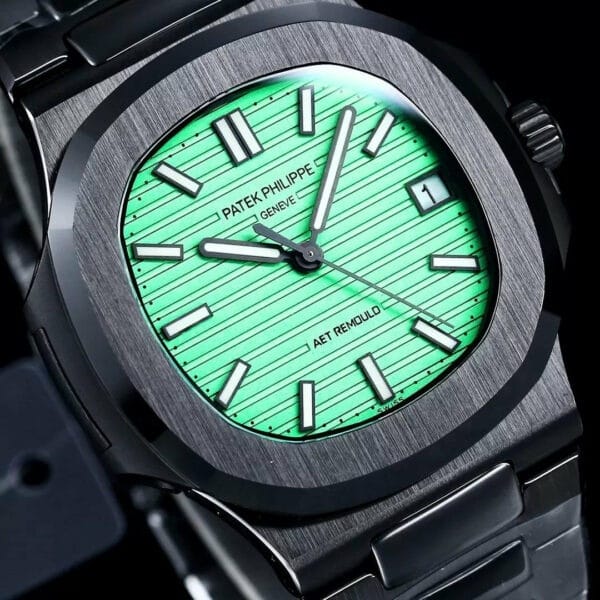 z5569298327006 74b37472a88b6a8a647728fbb2222672 [AET modified] Patek Philippe Nautilus 5711 Keramik Schwarz Grünes Zifferblatt 1:1 Best Edition