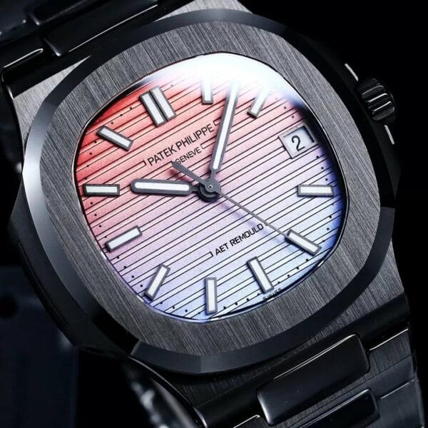 z5569300139265 7cbcd60eaa81acbed0b28859d2fec3f2 [AET modificado] Patek Philippe Nautilus 5711 Ceramic Black Sunset Dial 1:1 Best Edition