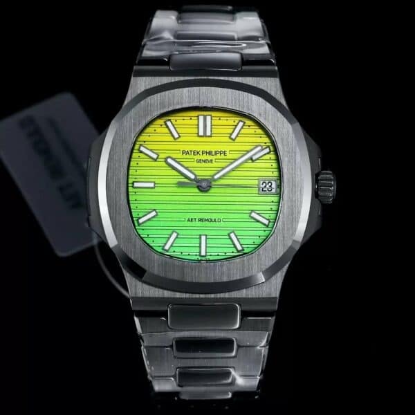 z5569301380187 448f5b490da6efc74c6c1e1252006ee6 [AET modificato] Patek Philippe Nautilus 5711 Ceramica Nero Quadrante Verde Gradiente 1:1 Migliore Edizione