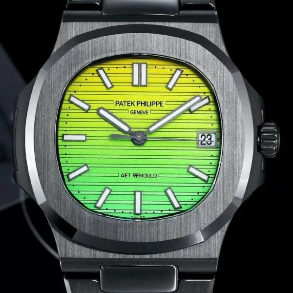 z5569301729580 d05a1442dd878ad2129c4f5291fa551f [AET modificato] Patek Philippe Nautilus 5711 Ceramica Nero Quadrante Verde Gradiente 1:1 Migliore Edizione