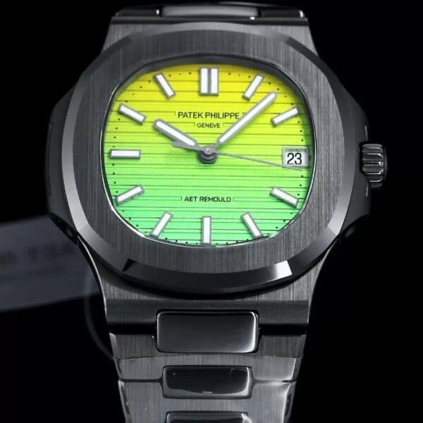 z5569301906676 95fe41edff823213d4ae56f65002d399 [AET modificato] Patek Philippe Nautilus 5711 Ceramica Nero Quadrante Verde Gradiente 1:1 Migliore Edizione