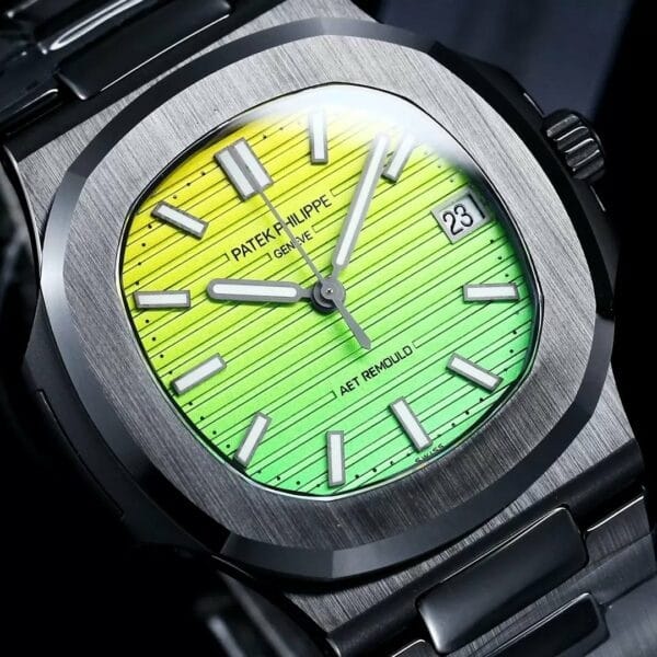 z5569302082917 03ea4db8ca948db73f71a95a7a5cd9b8 [AET gewijzigd] Patek Philippe Nautilus 5711 Keramiek Zwart Gradiënt Groene Wijzerplaat 1:1 Beste Editie