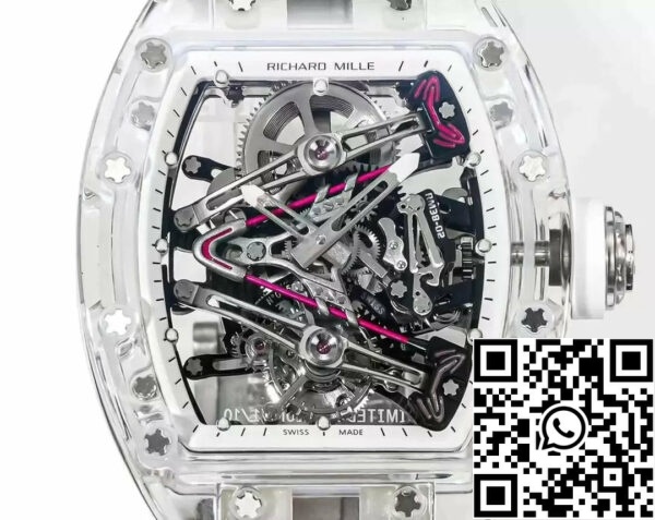 Z5570594532117 FF7F4F3FB14ABFED55C3BA1FB27917B7 Richard Mille RM38-02 뚜르비옹 무브먼트 1:1 베스트 에디션 RM 팩토리 러버 스트랩