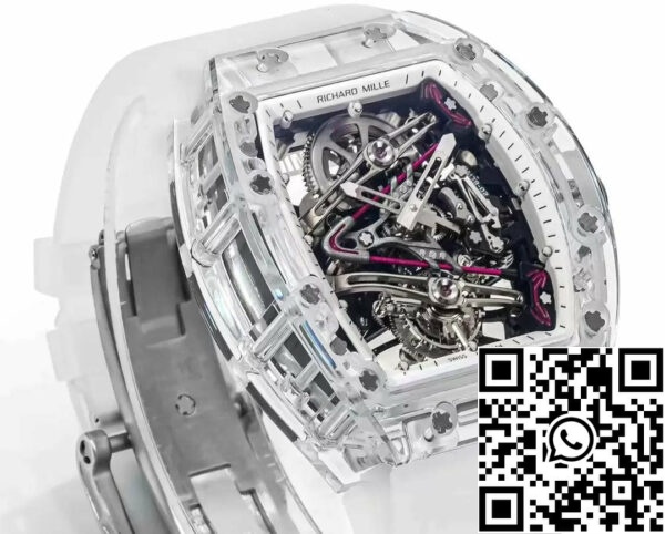 z5570598214980 5eae2d65fa57e9f432a9fd4abd685fe9 Richard Mille RM38-02 Tourbillon Movement 1:1 Best Edition RM Factory Transparent Rubber Strap