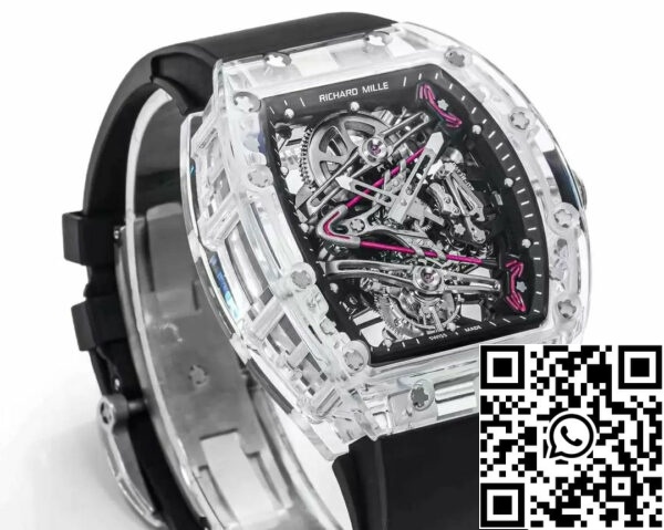 z5570599618464 14f0d13d6f9fca10c0f6940d4f284b95 Richard Mille RM38-02 Tourbillon Movement 1:1 Best Edition RM Factory Musta kumisilmukka