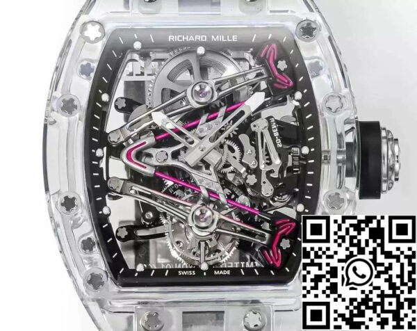 z5570600214137 d12898b6174a7303caa404faa94a2655 Richard Mille RM38-02 Tourbillon Movement 1:1 Best Edition RM Factory Musta kumisilmukka