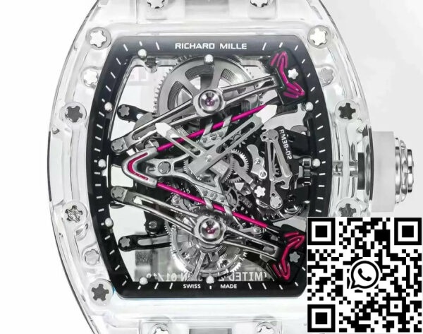 z5570601523780 c19362c8da634c67e6fd8d298db883fc Richard Mille RM38-02 Tourbillon Movement 1:1 Най-добро издание RM Factory Black Dial Rubber Strap