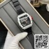 z5578248322071 662423df73394e08f28fdad1e3180be7 Richard Mille RM35-01 Sonic Factory 1:1 Best Edition Bracelet en caoutchouc noir NTPT en carbone blanc