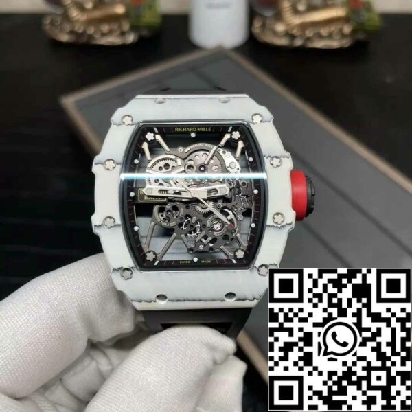 z5578250700543 368ef7823d11b45938401817d0b2bc4a Richard Mille RM35-01 Sonic Factory 1:1 Best Edition White Carbon NTPT Black Rubber Strap White Carbon NTPT Black Rubber Strap