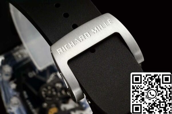 z5578258423005 c5a90dce677c4cbd68c630f3bae76199 Richard Mille RM35-01 Sonic Factory 1:1 Best Edition Saphire Case Black Rubber Strap