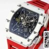 z5578266577847 3e51f9d28422d16638af1a6410c7c237 Richard Mille RM35-01 Sonic Factory 1:1 Best Edition Белый карбон NTPT Красный резиновый ремешок