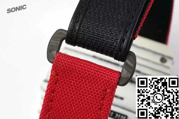 z5578270794625 7cd45ec799c923dfdcc02ebb78e038a2 Richard Mille RM35-01 Sonic Factory 1:1 Best Edition White Carbon NTPT Red Velcro Strap