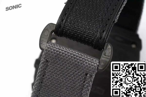 z5578272372163 5ecea223c146d51e1af87521d2be0e7c Richard Mille RM35-01 Sonic Factory 1:1 Best Edition White Carbon NTPT Grey Velcro Strap