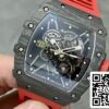 z5578286522727 62a507828cb9f6c360a915fed0528466 Richard Mille RM35-01 Sonic Factory 1:1 Best Edition Schwarz Carbon NTPT Rotes Gummiband