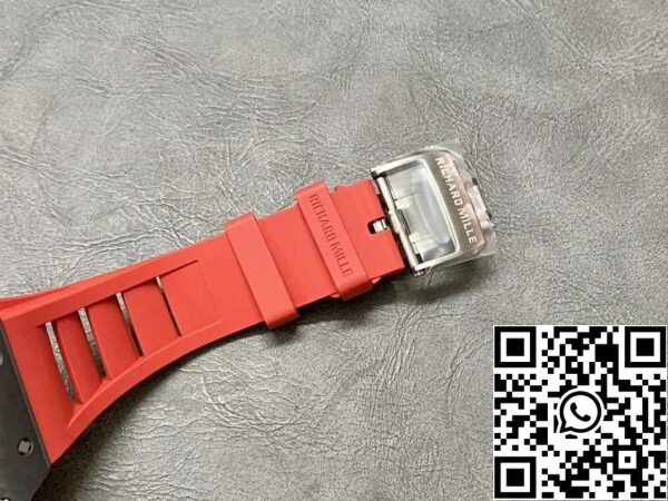 z5578287428415 0337e8f4f2abe26fc2d10b06c39d3443 Richard Mille RM35-01 Sonic Factory 1:1 Best Edition Black Carbon NTPT Red Rubber Strap