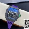 z5580698201018 9ad6dc34c80c14eafdafe05455dbf38d Richard Mille RM035-02 T+ Фабрика 1:1 Най-добро издание Случай от въглеродни влакна Лилава каучукова каишка