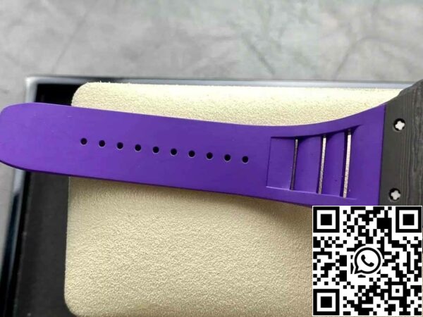 z5580698416112 1981f3d9b70f5062d3d989dcf67fae2b Richard Mille RM035-02 T+ Factory 1:1 Best Edition Carbon Fiber Case Purple Rubber Strap