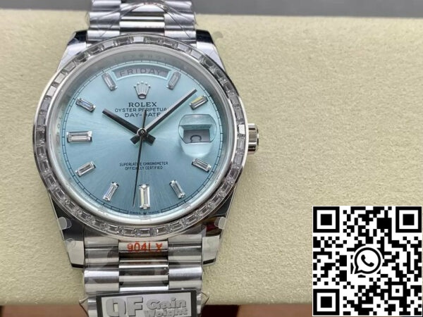 z5583999212205 726b91ad1d52e70f0d73bb2932c8b3f8 Rolex Day Date M228396tbr-0002 V5 40mm QF Fábrica 1:1 Mejor Edición Tiffany Dial Bisel