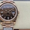 z5584003249965 4f35eb2bbd3c1f231e07d25e7f3bfea9 Rolex Day Date M228235-0003 V5 40mm QF Factory 1:1 Mejor Edición Chocolate Dial Bisel