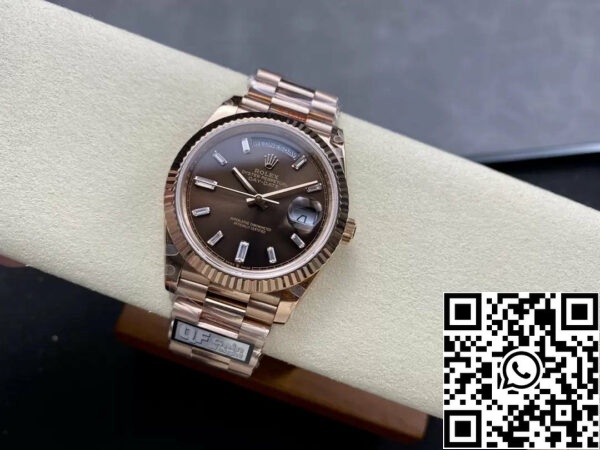 z5584003301327 be52c74c476bd72e6645e77db52d17d4 Rolex Day Date M228235-0003 V5 40mm QF Factory 1:1 Best Edition Chocolate Dial Bezel