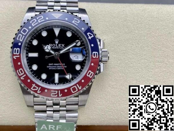 z5599647333279 925897e543ca93adab9c308a522dd540 Rolex GMT Master II M126710BLRO-0001 Pepsi 1:1 Best Edition from AR Factory V4 upgrade Jubilee Strap