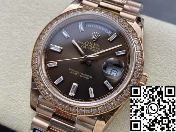 z5599647588767 6805f1a7477db57a8291fc31e733f93b Rolex Day Date M228345RBR-0006 QF Factory 1:1 Best Edition V5 Upgrade Gegengewicht Version