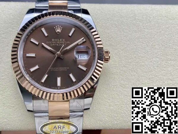 z5604277312367 7a7234f956c1444c619043b93bc3e511 Rolex Datejust 126331-001 ARF Factory 1:1 Best Edition с гальваническим покрытием из 18-каратного золота