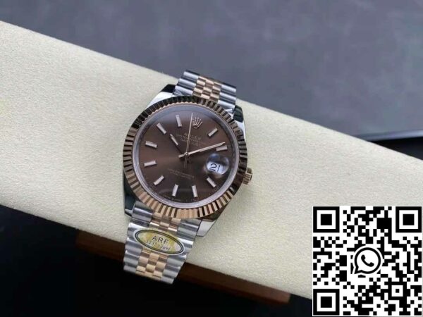 z5604280590666 01c69f19fe858049f5dc601de853ddc7 Rolex Datejust 126331-001 ARF Factory 1:1 Best Edition ηλεκτρολυτικά επικαλυμμένο με λουράκι Jubilee από χρυσό 18 καρατίων