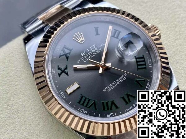 z5604282168569 29a702d84c3caadad5f1d73e8d915cfd Rolex Datejust 41 126331 Wimbledon Dial ARF Factory 1:1 Best Edition galvanizirano z 18k zlatom