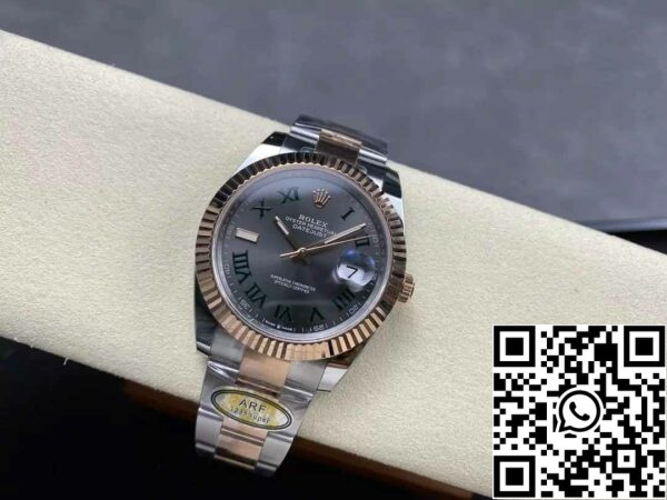 z5604282582133 62383c37b7fdf4bb6544832d3811a6bc Rolex Datejust 41 126331 Wimbledon Dial ARF Factory 1:1 Best Edition галванизирано с 18k злато