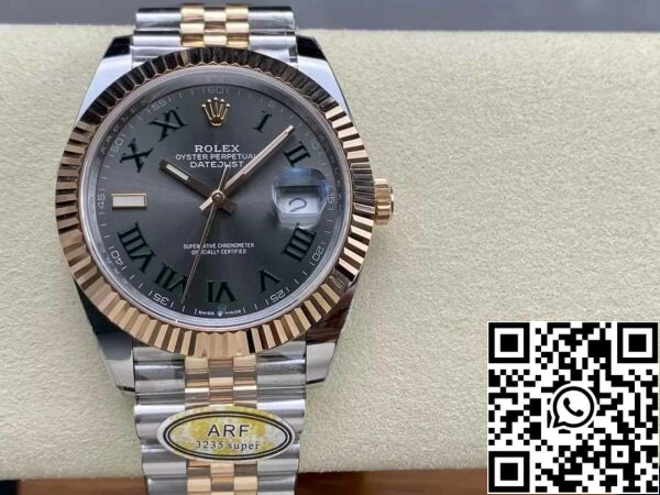 z5604283754131 e49818f6ee0a3d0db4caba1fe9fd925b Rolex Datejust 41 126331 Wimbledon Dial Jubilee Strap ARF Factory 1:1 Best Edition electroplated with 18k gold