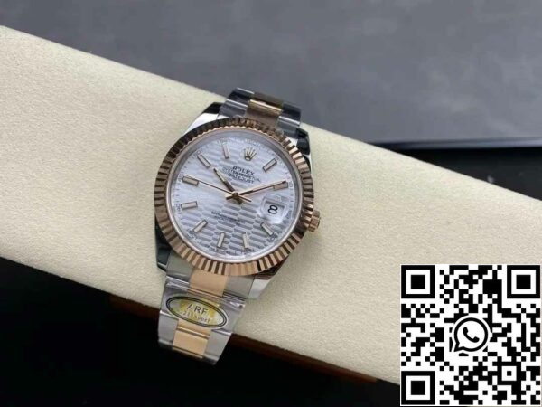 z5604286333147 bf108fa7c749b4a6067ae070affb77a2 Rolex Datejust 41 126331-0017 Oyster Strap ARF Factory 1:1 Best Edition elektropläterad med 18k guld