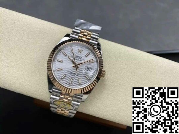 z5604288265725 32a294288b25b48e90cad0cd3b37a600 Rolex Datejust 41 126331 Jubilee Strap ARF Factory 1:1 Best Edition elektropläterad med 18k guld