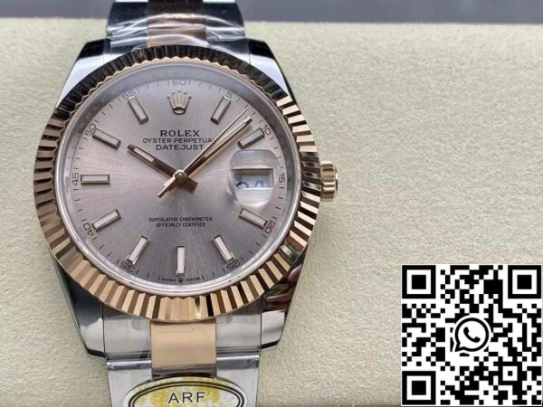 z5604289443052 625afeeab820d72174b1082199c2ef32 Rolex Datejust 126331-0009 Oyster Strap ARF Factory 1:1 Best Edition galvaniseret med 18k guld