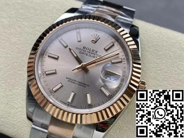 z5604289709359 9a0c59a67a529640f4cafa33957b27c2 Rolex Datejust 126331-0009 Oyster Strap ARF Factory 1:1 Best Edition gegalvaniseerd met 18k goud