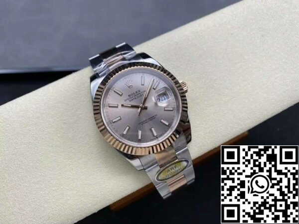 z5604289833900 c43bad87c897b4885ed6fabf40703a1c Rolex Datejust 126331-0009 Oyster Strap ARF Factory 1:1 Best Edition gegalvaniseerd met 18k goud