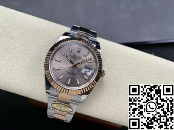 z5604289976671 165fec0a1eaaf812d7c7d7392ea87e65 Rolex Datejust 126331-0009 Oyster Strap ARF Factory 1:1 Best Edition gegalvaniseerd met 18k goud