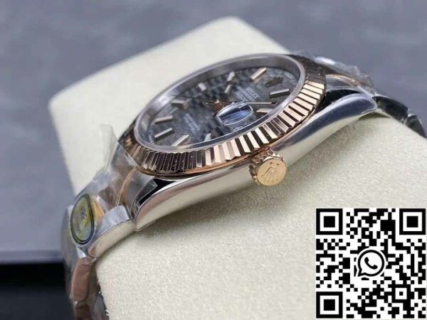 z5604294242522 a183b066e5b16e846f8a022259cbbea4 Rolex Datejust 126331-0019 Oyster Strap ARF Factory 1:1 Best Edition galvanizado com ouro de 18k