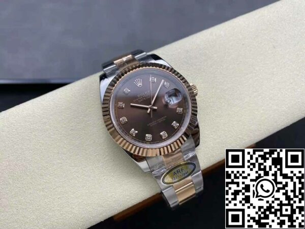 z5604296486344 a6c2044f382cac7bd02893f6415830f2 Rolex Datejust 126331-0003 ARF Factory 1:1 Best Edition placcato in oro 18 carati