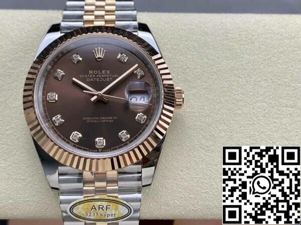 z5604297440123 df6b7d6bb31f2b2229f53f39738d9799 Rolex Datejust 126331-004 ARF Factory 1:1 Best Edition 18k arany galvanizált kiadás