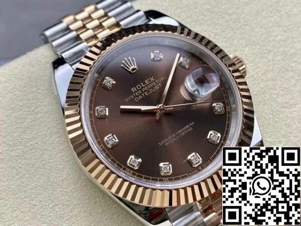 z5604297568470 de607c79db62bd4ce6cf018d6acedb86 Rolex Datejust 126331-004 ARF Factory 1:1 Best Edition с гальваническим покрытием из 18-каратного золота