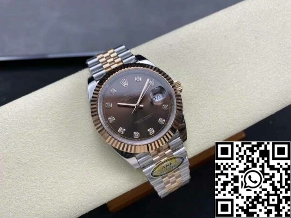 z5604297799686 9313e132df44703100b7979be9149b03 Rolex Datejust 126331-004 ARF Factory 1:1 Best Edition galvanizzato con oro 18k