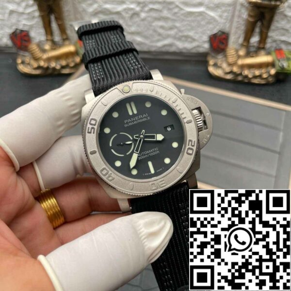 z5609528784848 58259f9e141f135d7ac43cb7066c8d12 Panerai Onderdompelbaar PAM00984 1:1 Best Edition VS Fabriek Zwarte Wijzerplaat Zwitserse P.9010