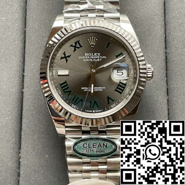 z5609530710687 59cbe89f68983874f7514bc3258566ef Rolex Datejust M126334-0022 1:1 Best Edition Clean Factory Harmaa Wimbledon Dial