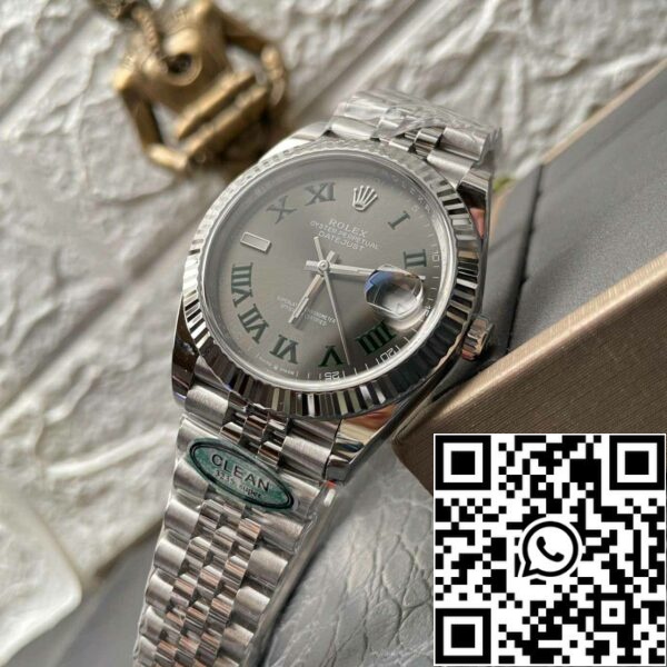 z5609530712762 35ab19e86b0c06db7f40778a3085494f Rolex Datejust M126334-0022 1:1 Beste Editie Schone Fabrieks Grijze Wimbledon Wijzerplaat