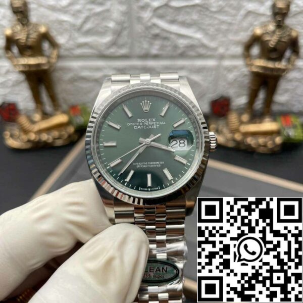 z5609553240252 25b034283a3da52bd49f142f7151dfad Rolex Datejust M126234-0051 36MM 1:1 Best Edition Clean Factory Green Dial