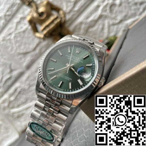 z5609553243568 40d771efdd86af416e5d7b58e1583b9a Rolex Datejust M126234-0051 36MM 1:1 Best Edition Clean Factory Green Dial